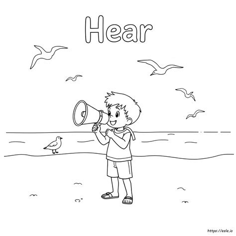 Coloring Sheet Hear