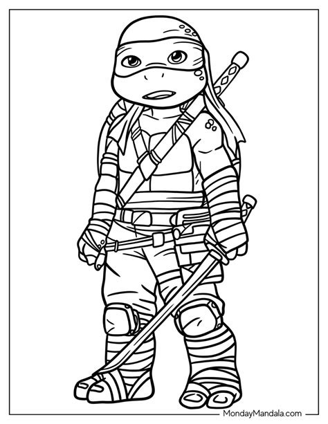 Coloring Sheet Ninja Turtles