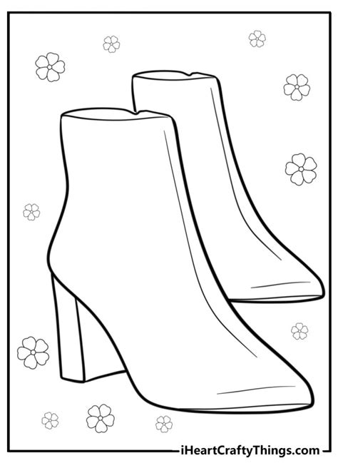 Coloring Sheet Shoes