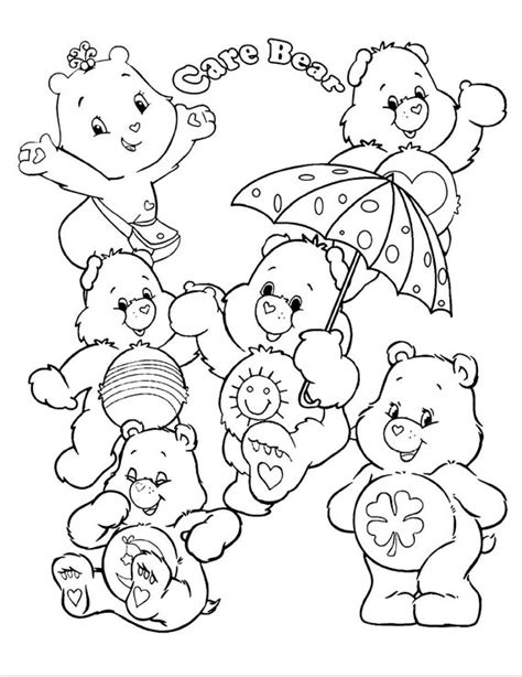 Coloring Sheets Care Bears