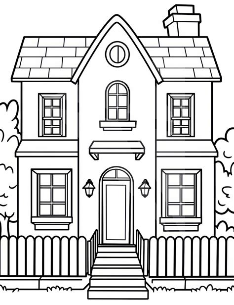 Coloring Sheets Houses