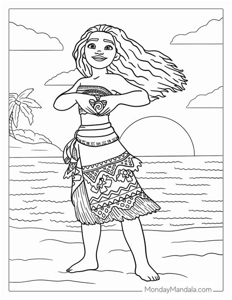 Coloring Sheets Moana
