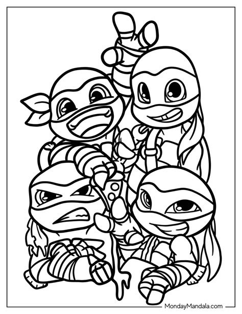 Coloring Sheets Ninja Turtles