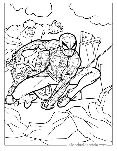 Coloring Sheets Of Spider Man