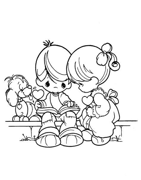 Coloring Sheets Precious Moments