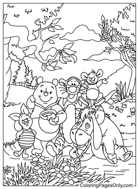 Coloring Sheets Winnie The Poo