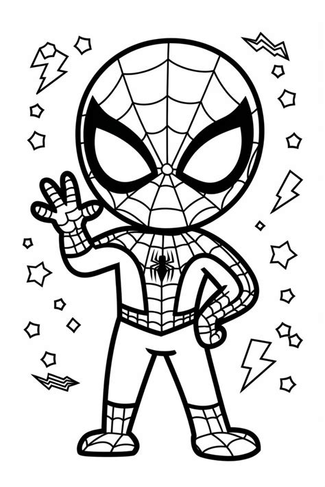 Coloring Spider Man