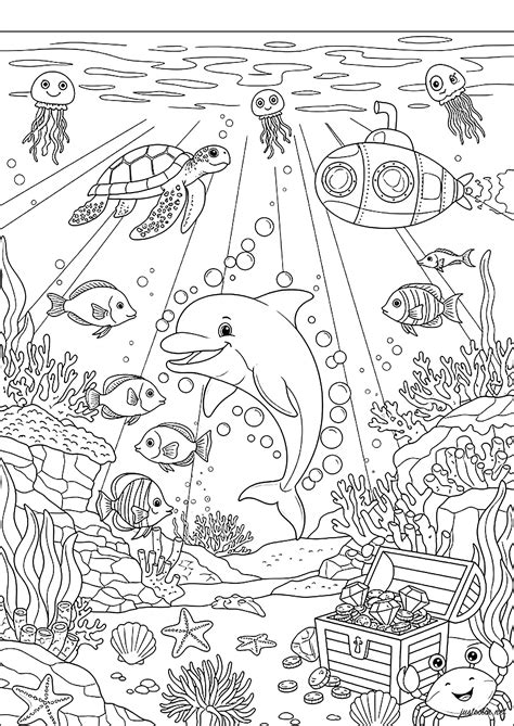 Beach Coloring Pages For Preschoolers