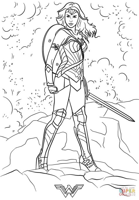 Coloring Wonder Woman