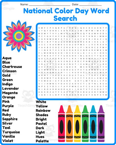 Coloring Word Searc