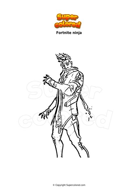 Coloring page - Fortnite Ninja Fortnite Free printable coloring …