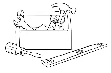 Coloring page Tools tools 3