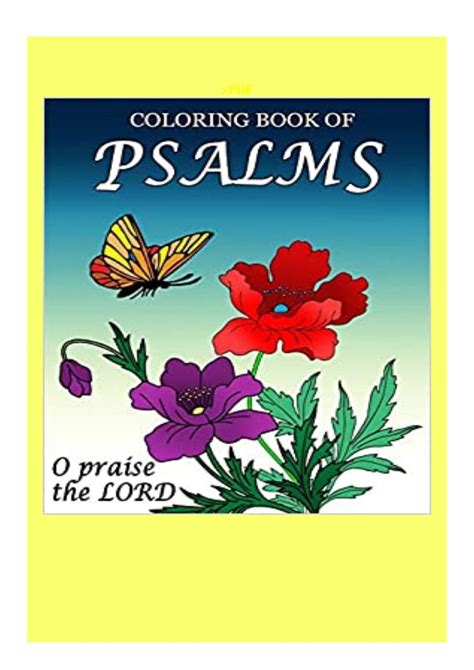 Read Online Coloring Book Of Psalms Colouring Pages For Adults With Dementia Cognitive Activities For Adults With Dementia By Mighty Oak Books