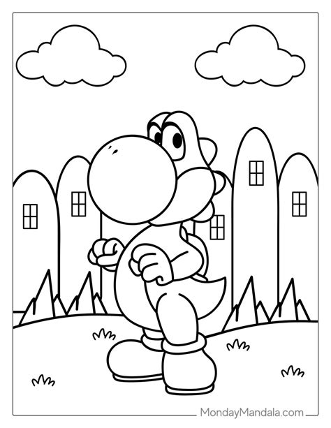 Colors of yoshi.  Happy Yoshi Coloring Page Happy Yoshi coloring pages fo...