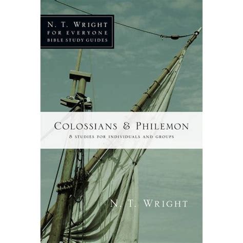 Colossians philemon nt wright for everyone bible study guides. - Leben fibels, des verfassers der bienrodischen fibel.