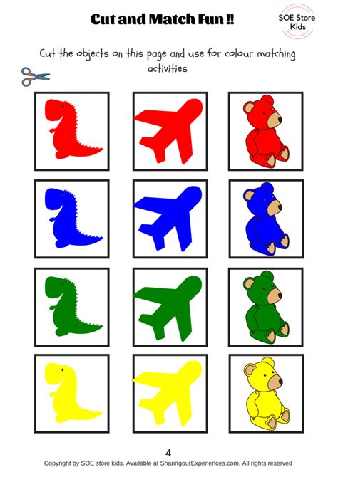 Colour Matching Game Printable