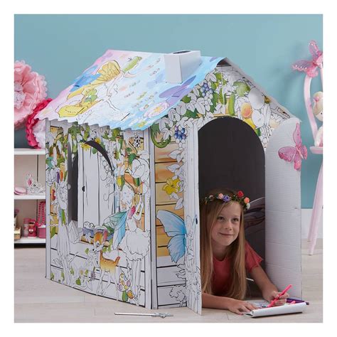 Colour-in Cardboard Playhouses Hobbycraft