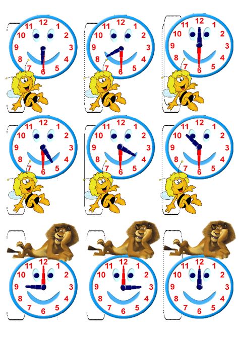 Colourful Time Flashcards