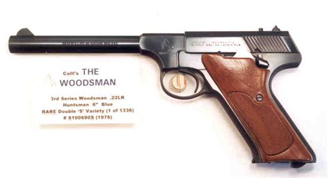 Gun: Colt Woodsman Target Model—Third Series Serial Number: 052XXXS Caliber:.22 Long Rifle Condition: 99 Percent (NRA Perfect—Modern Gun Condition) Manufactured: 1974 Value: $800 In this article