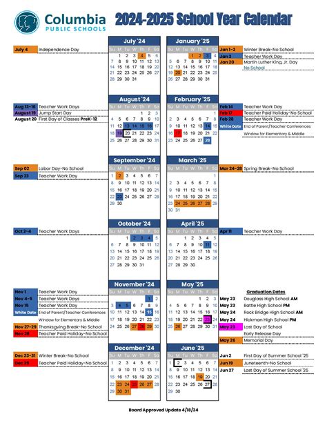 Columbia Public Schools Calendar 2024 24 Calendar October 2024