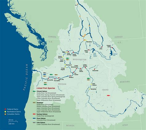 Columbia River Boundary Map