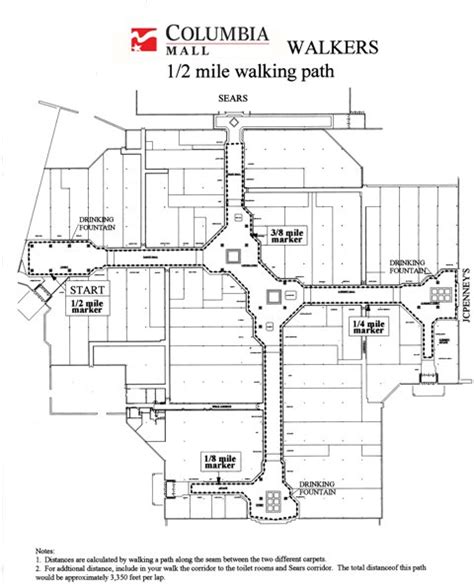 Columbia mall walking hours. OVERVIEW. Mall Walking: A Program Resource Guide helps mall managers and community groups successfully start and keep up a walking program, providing a safe and noncompetitive environment for exercise. For older adults especially, malls provide a sheltered and secure location to walk, with benches, water fountains, and restrooms nearby. 