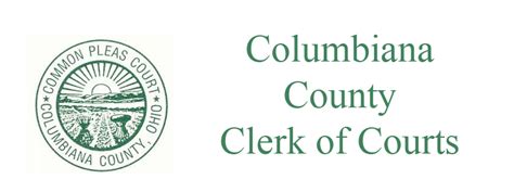 Columbiana county clerk of courts oh. Oct 10, 2014 ... Deputy Clerk, Columbiana County Juvenile Court. Kevin J. Bergem, Clerk of Court, Lyndhurst Municipal Court. Berlin R. Carroll, Court ... 