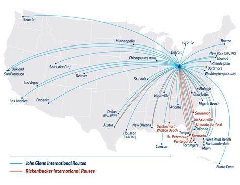 There are direct flights from Denver International, Colorado, USA to Port Columbus International (CMH), Ohio, USA every day of the week with Southwest Airlines, .... 