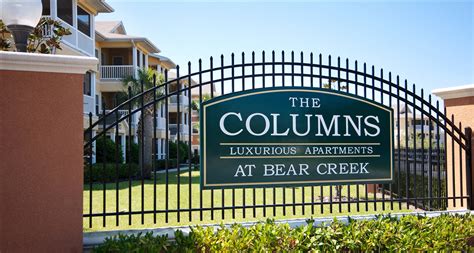 Columns at bear creek. The entire site consists of 58.41 acres that has been partially developed with a 227 unit luxury apartment community on 34.3 acres and the remaining 24 acres is entitled and designed for 48 lots in a second phase. The two phases are separated by a 10 ac... 
