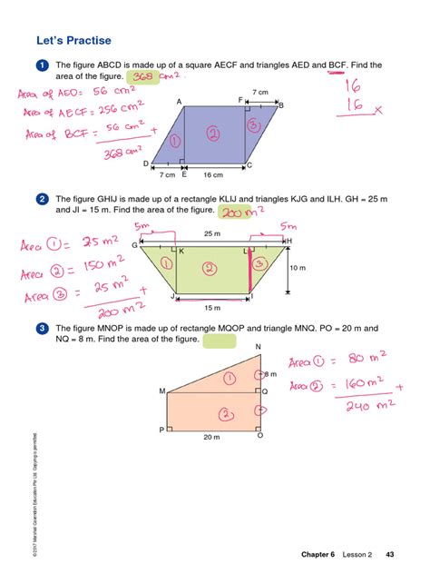 Com Geometry Practise Answers Lets