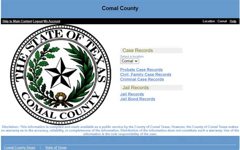 Comal county records jail.  Inmate Records County and IVSS/VINE tools typically...