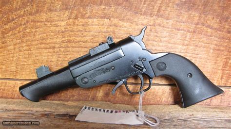 410 Bore | 45 Colt, Blue, Lasserre Argentina/RSA Ent, Pistol, Rear Adjustable, Single Action, Specialty Handgun, Steel Frame Synthetic Steel Frame. 