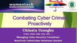 Combating Cyber Crime CISA