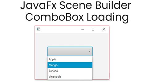 Combobox javafx scene builder.  JavaFX Scene Builder includes the following key features: A dra...