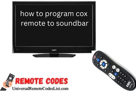 Comcast Remote To Soundbar