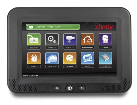 Comcast home security. The Mobile App: 4.5 out of 5. The Xfinity home app gets high marks in both app stores, allowing customers to arm and disarm the Xfinity alarm, check live video and control home automation. The majority of all reviewers in both app stores give Xfinity a 5 rating for the mobile app. Hardware: 3.5 out of 5. 
