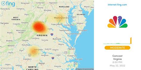Problems in the last 24 hours in Lovettsville, Virginia. The chart below shows the number of Comcast Xfinity reports we have received in the last 24 hours from users in Lovettsville and surrounding areas. An outage is declared when the number of reports exceeds the baseline, represented by the red line.