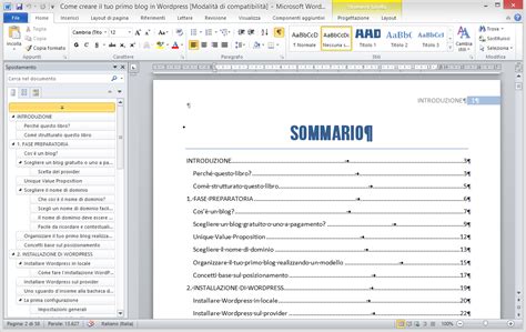 Come creare un sommario manuale in word 2010. - Bose 3 2 1 gs series ii user manual.