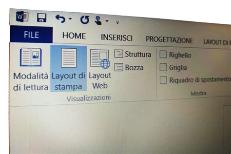 Come posso fare per avere una visualizzazione a pagina singola?