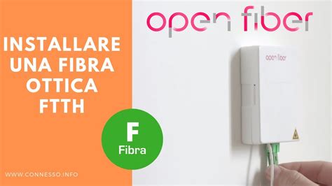 Come si installa una fibra ottica FTTH in casa - by Open Fiber