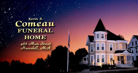 Please visit Comeau Funeral Home on Facebook or www.comeaufuneral.com. ARRANGEMENTS: Family and friends are respectfully invited to attend a Celebration of Life on Thursday, January 18 from 4PM until 6 PM at the American Legion, Wilbur Comeau Post #4, 1314 N. Main Street, Haverhill. Burial will be on Friday, January 19 at the Assonet …. 