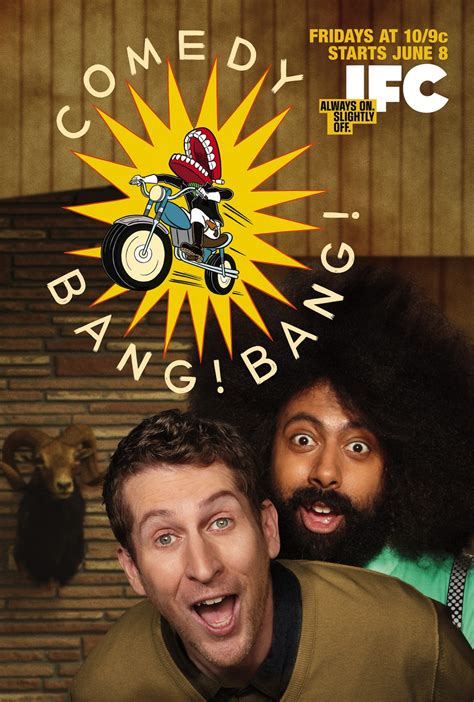 Comedy ban bang. Synopsis. Based on Scott Aukerman’s popular podcast of the same name, COMEDY BANG! BANG! cleverly riffs on the well-known format of the late night talk show, infusing celebrity appearances and comedy sketches with a tinge of the surreal. In each episode, Aukerman engages his guests with unfiltered and … 