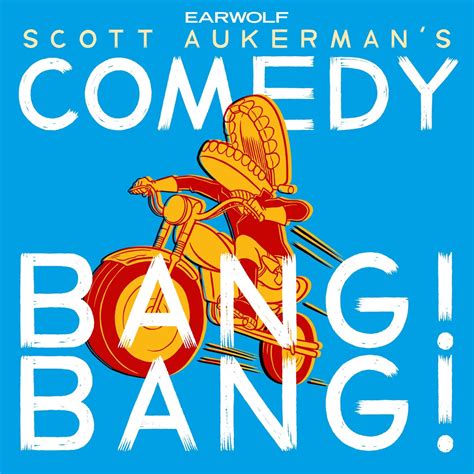 Comedy bang bang. Clips from 17 episodes of Scott Aukerman’s Earwolf podcast “Comedy Bang! Bang!” featuring Thomas Middleditch, 2015-2019, with Tim Baltz, Shaun Diston, Jon Ga... 