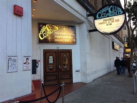 Comedy clubs in san francisco. Located in North Beach on Columbus Street, Cobb’s Comedy Club is quite possibly the most well known spot for stand up comedy in the city. Founded in 1982, Cobb’ ... San Francisco. Contact ... 