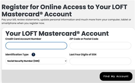 Comenity bank loft mastercard login. LOFT Mastercard® - Deep Link Sign In. Is your mobile carrier not listed? If your mobile carrier is not listed, we are currently unable to text you a unique ID code. Please call Customer Care at 1-866-886-1009 (TDD/TTY: 1-800-695-1788 ). 
