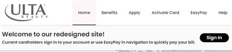 Met EasyPay kunt u uw Comenity Ulta Beauty Rewards™ Mastercard® rekening betalen zonder online account. Snel, veilig en eenvoudig.. 