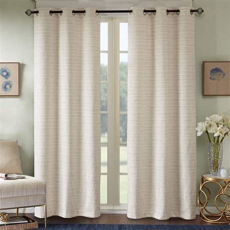 Comfort Spaces Grasscloth Room Darkening Window Curtain …