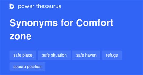 Comfort zone thesaurus. Things To Know About Comfort zone thesaurus. 