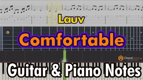 Comfortable - Chords Easy - Lauv (Version 1) Guitar Chords, Tabs