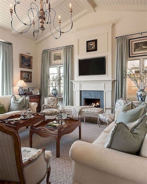 Comfortable Country French Living Room Ideas